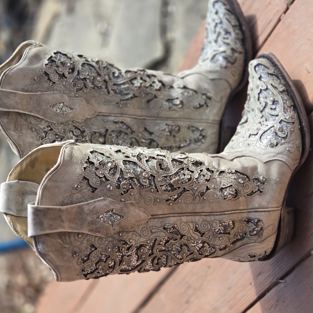 Elegant Embellished Western Boots